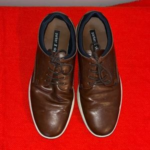 Parker & Sky Brown Leather Sneakers